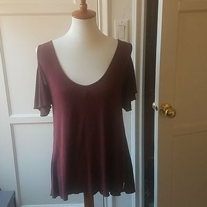 Superdry cold shoulder t shirt NWT